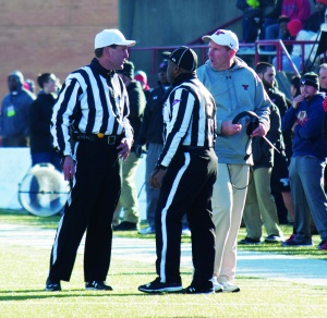 Photo by Dan Hiner/The Jambar Pelini Yelling at RefsCMYK